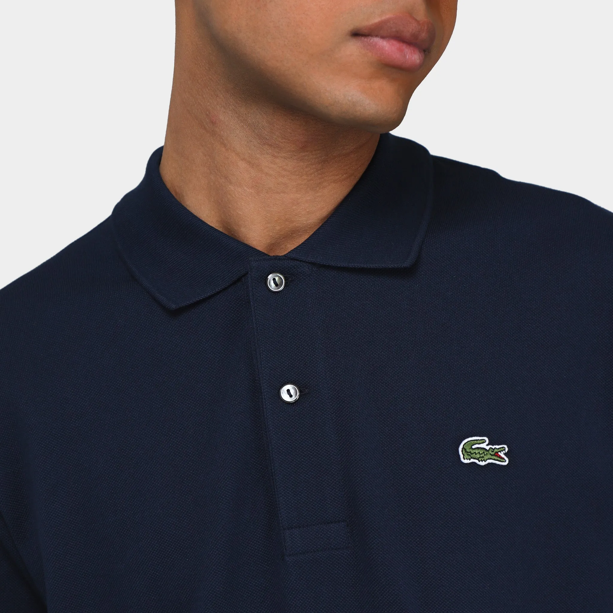 Lacoste Original L.12.12 Petit Piqué Cotton Polo Shirt / Navy sold by JD Sports product image thumbnail 4