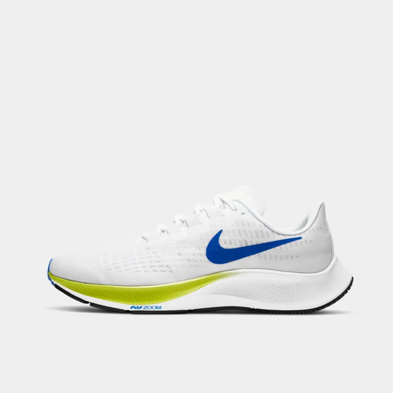 Nike Air Zoom Pegasus 37 White / Racer Blue - Cyber sold by JD Sports