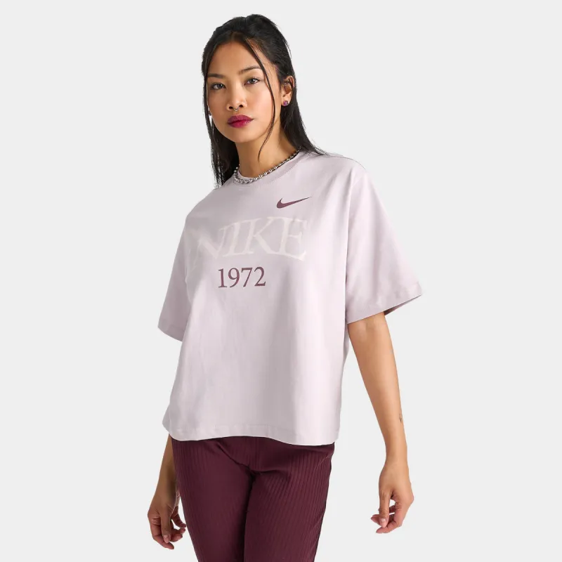 Nike Sportswear Women's Boxy Classic T-Shirt / Platinum Violet sold by JD Sports