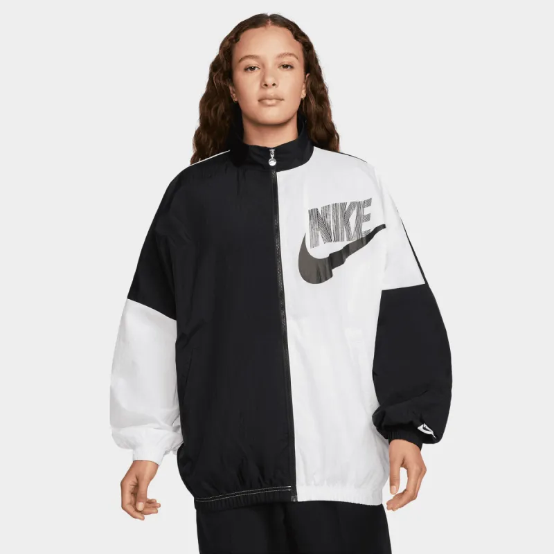 Nike Sportswear Women's DNC Woven Jacket Black / White sold by JD Sports