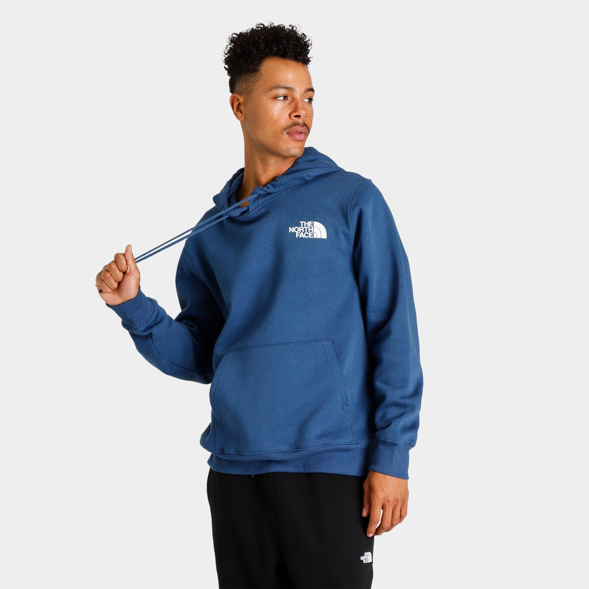 The North Face Box NSE Pullover Hoodie Shady Blue / TNF Black sold by JD Sports