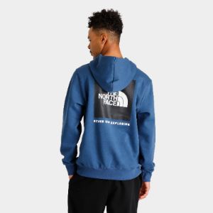 The North Face Box NSE Pullover Hoodie Shady Blue / TNF Black sold by JD Sports