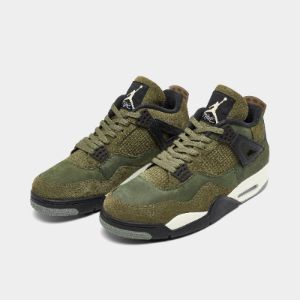 Jordan 4 Retro SE Craft Medium Olive / Pale Vanilla - Cargo Khaki sold by JD Sports