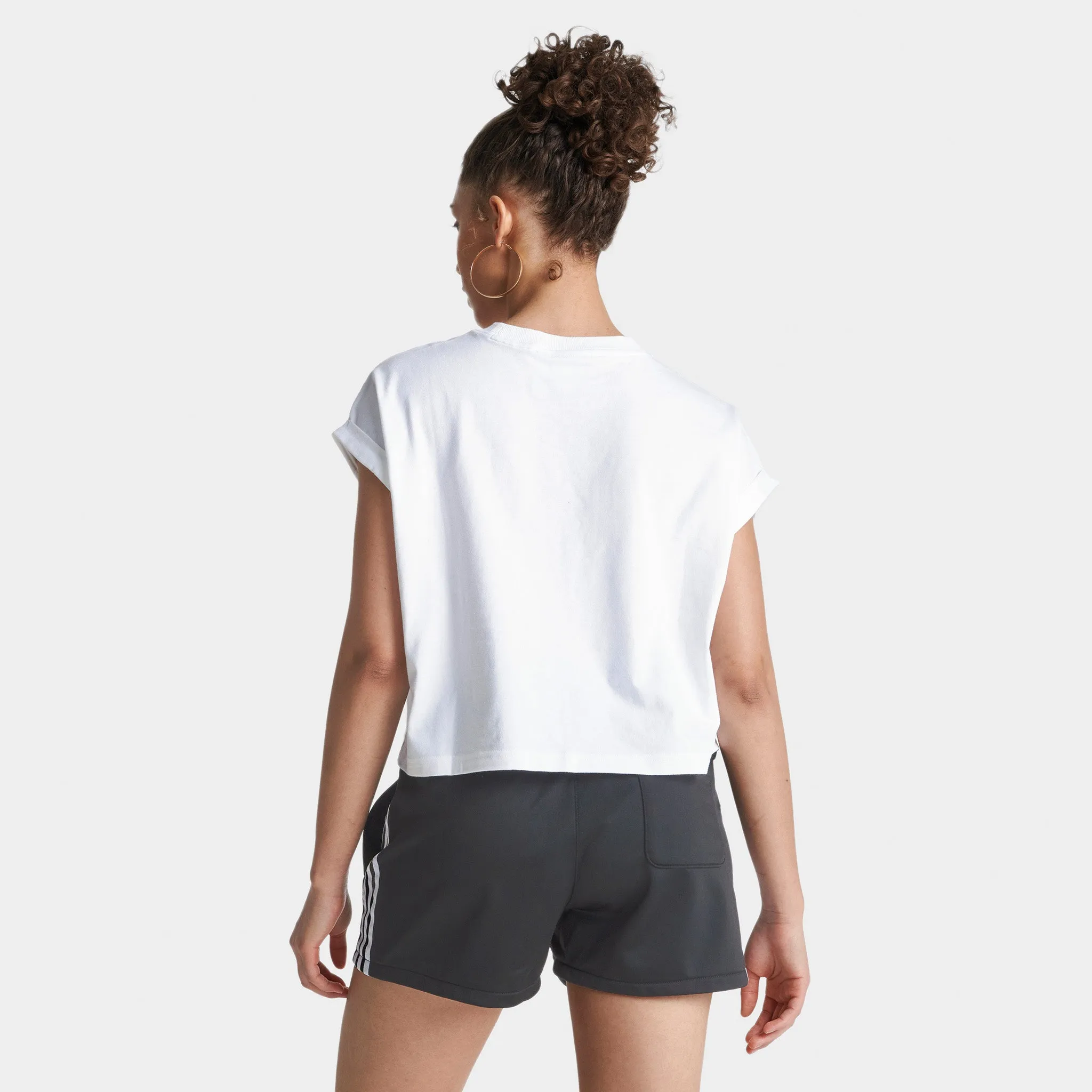 adidas Originals Women's Adicolor Classics Short Trefoil T-shirt / White sold by JD Sports product image thumbnail 2
