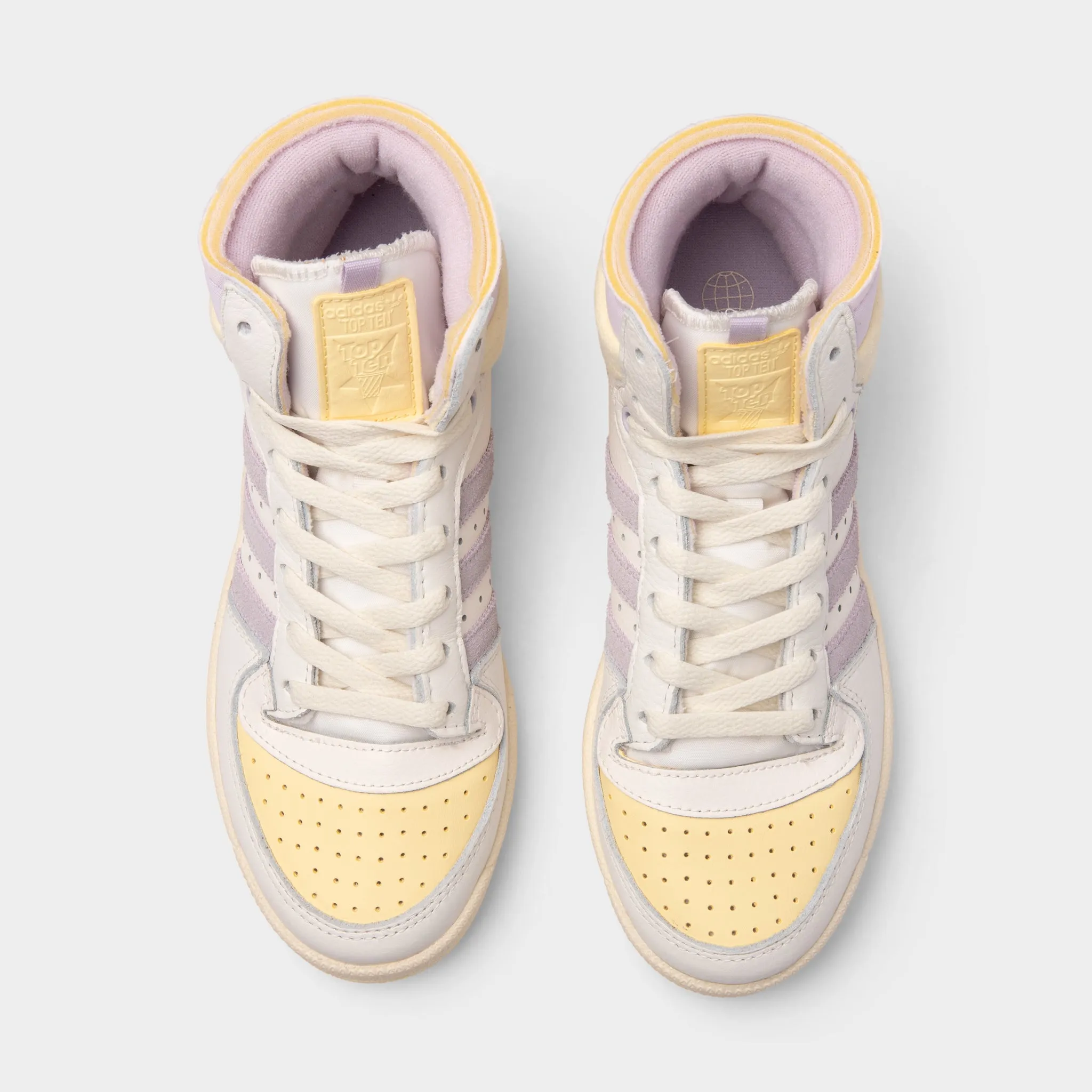 adidas Originals Women's Top Ten RB Cloud White / Almost Yellow - Purple Tint sold by JD Sports product image thumbnail 5