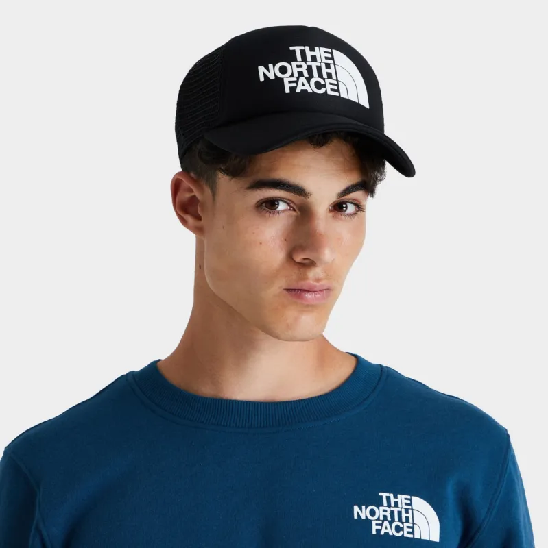 The North Face TNF Logo Trucker Cap TNF Black / TNF White sold by JD Sports