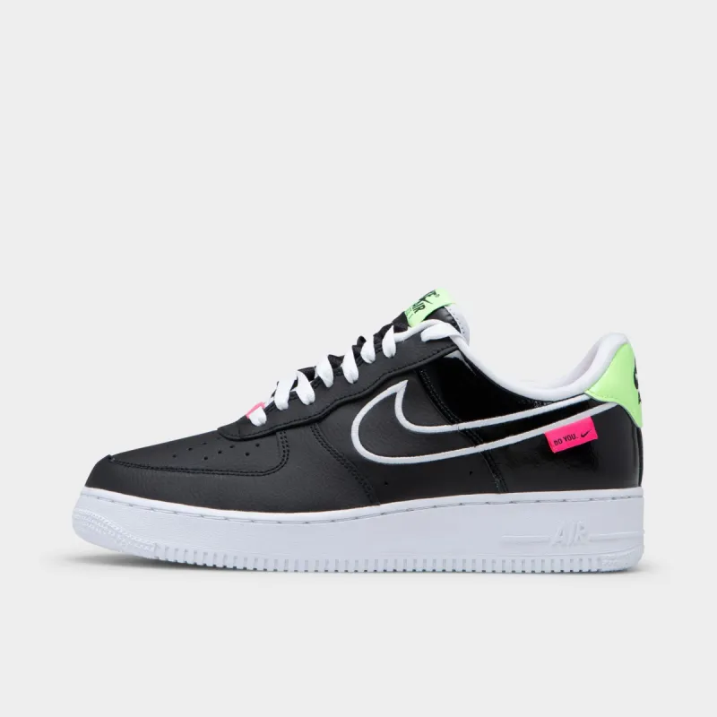 Nike Air Force 1 '07 LV8 Black / White - Hyper Pink sold by JD Sports