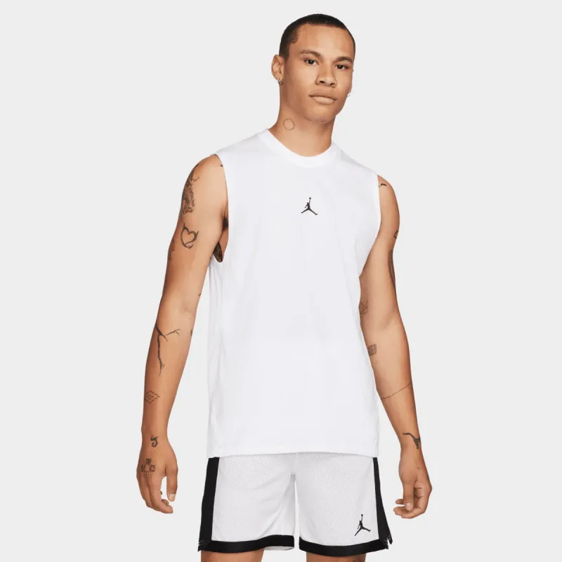 Jordan Dri-FIT Sport Sleeveless Essentials Tank Top White / Black sold by JD Sports
