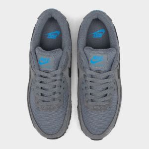 Nike Air Max 90 Smoke Grey / Light Photo Blue - Metallic Silver sold by JD Sports