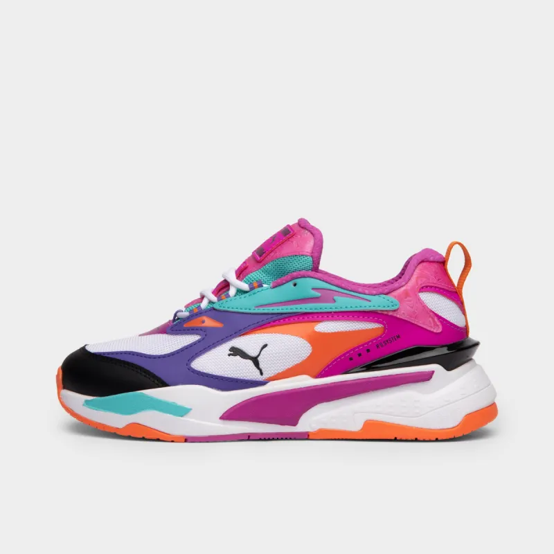 Puma Womenâ€™s RS-Fast Mix Puma White / Purple Corallitis - Deep Orchid sold by JD Sports