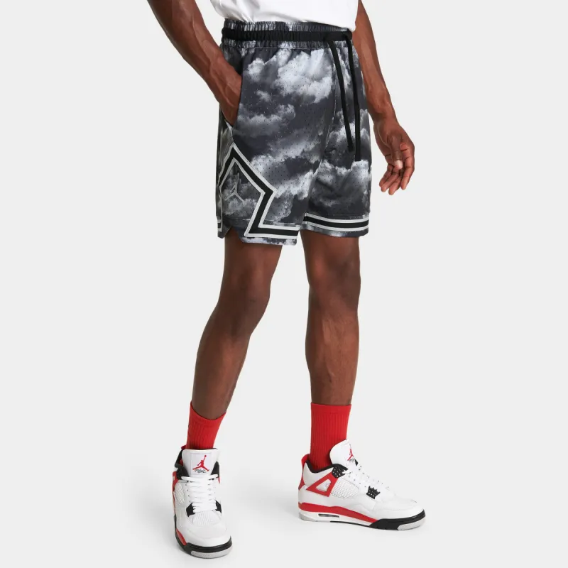 Jordan Dri-FIT All-over Print Diamond Shorts Black / Wolf Grey sold by JD Sports