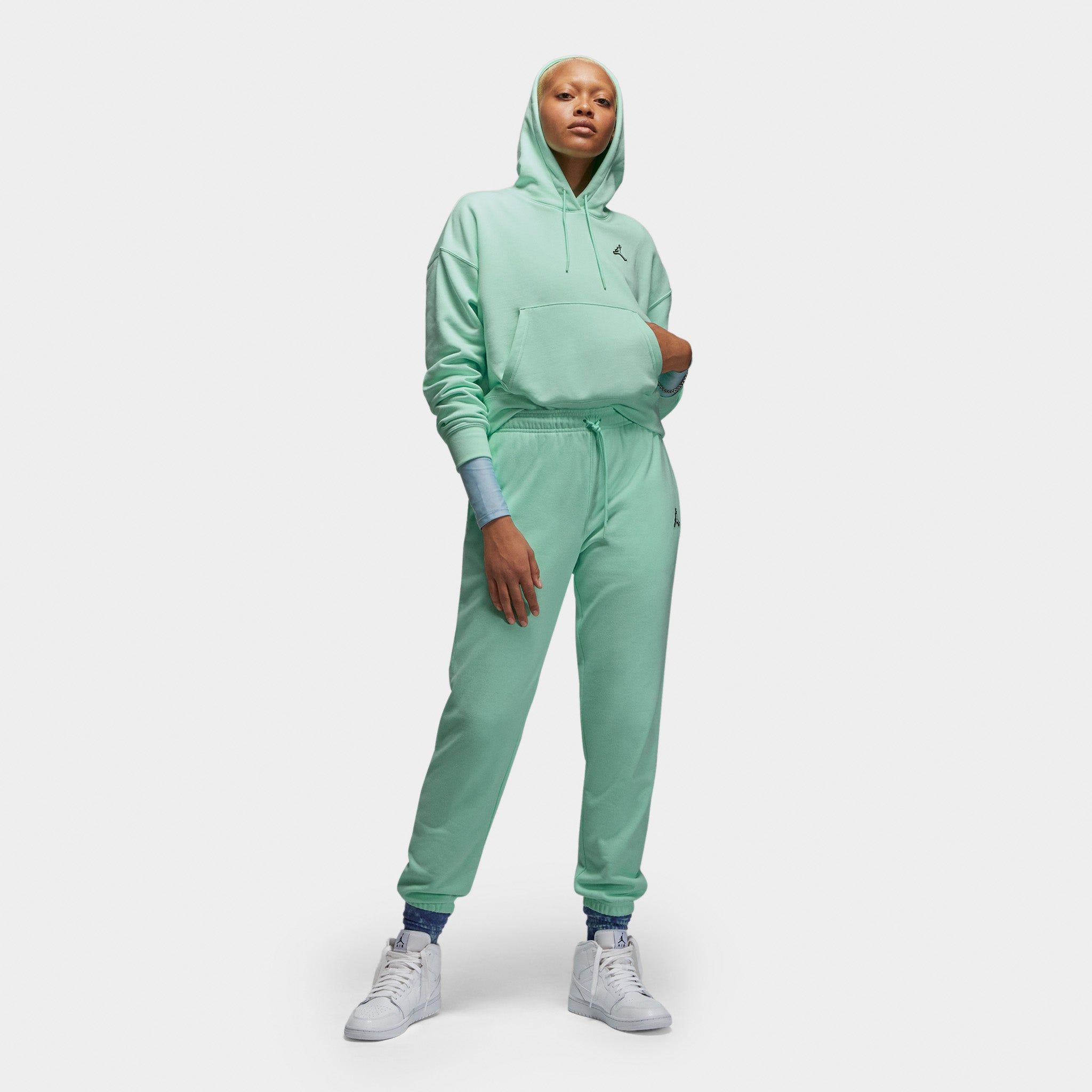 Jordan Women's Essentials Fleece Pullover Hoodie / Mint Foam sold by JD Sports product image thumbnail 5