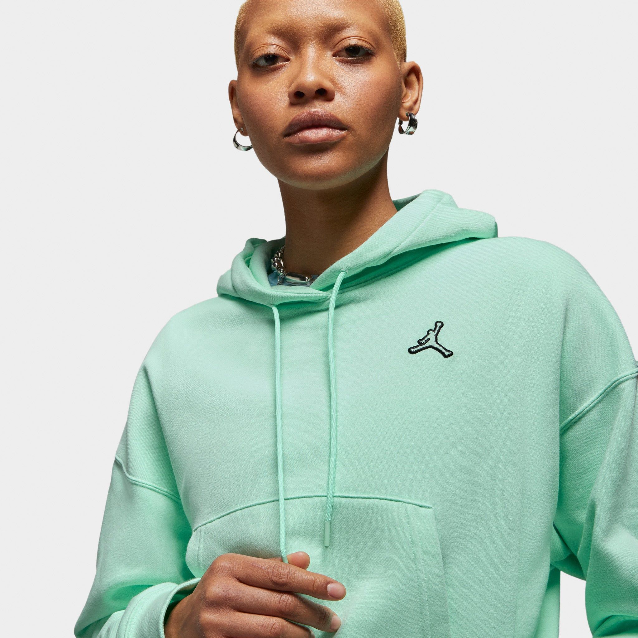 Jordan Women's Essentials Fleece Pullover Hoodie / Mint Foam sold by JD Sports product image thumbnail 3