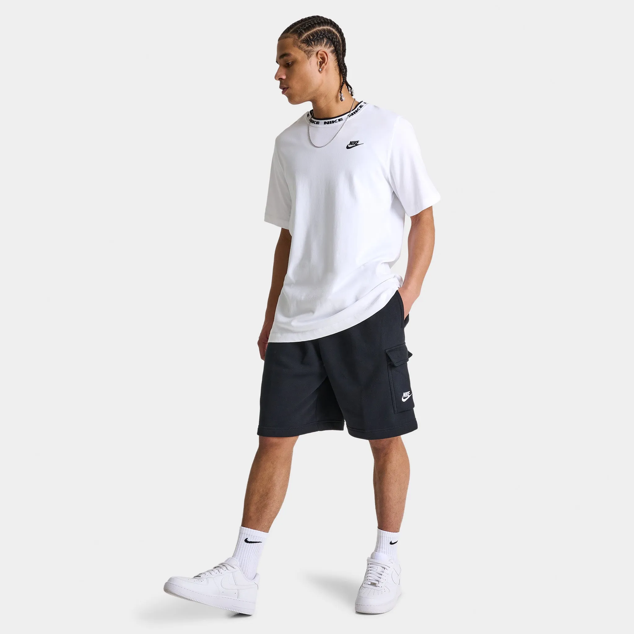 Nike Sportswear Club BB Cargo Shorts Black / White sold by JD Sports product image thumbnail 5