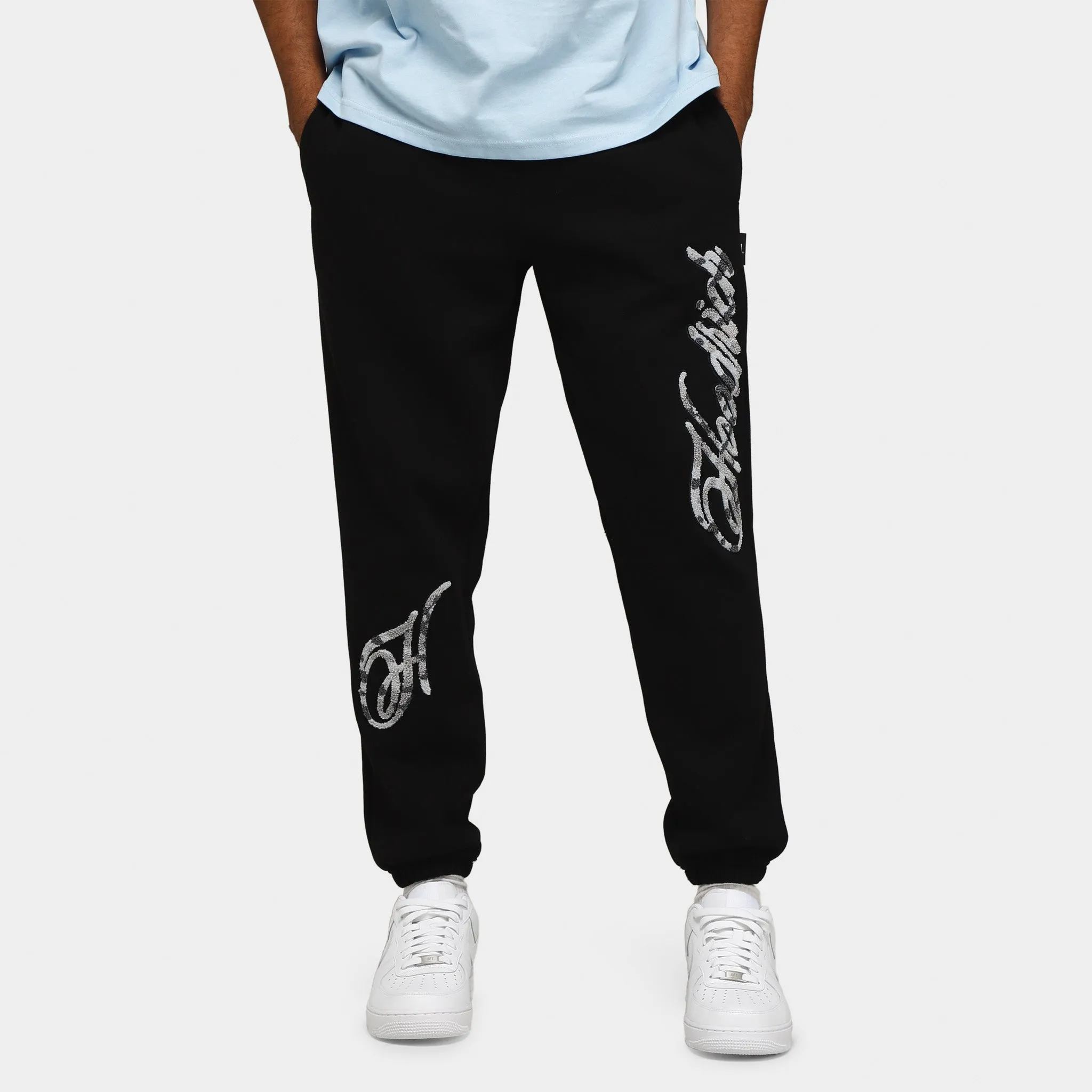 Hoodrich OG Catch Joggers Black / White - Ice Camo sold by JD Sports
