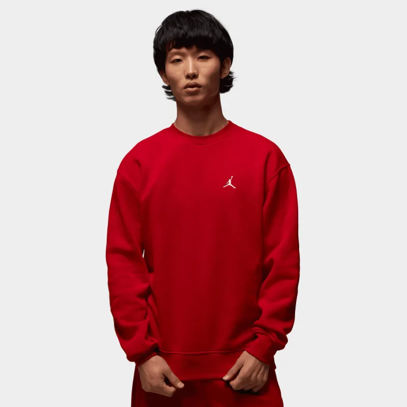Jordan Brooklyn Fleece Crewneck Gym Red / White sold by JD Sports