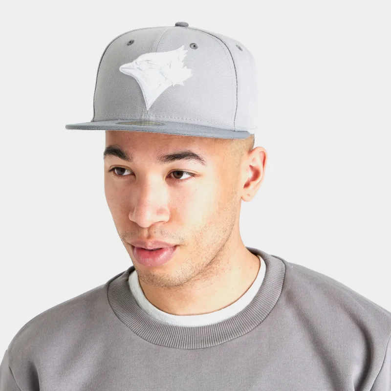 New Era 59Fifty Toronto Blue Jays Fitted Hat Cool Grey / Storm Grey - White sold by JD Sports