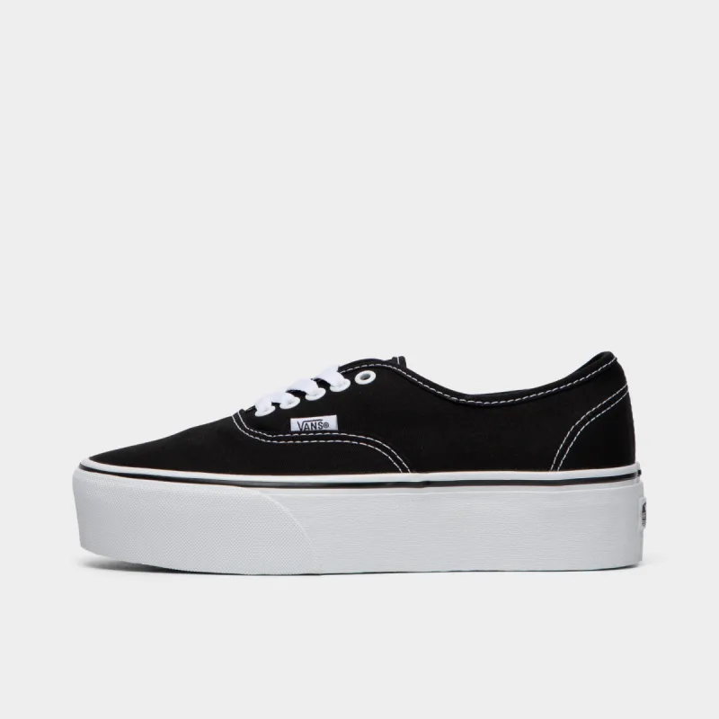 Vans Authentic Stackform Canvas Black / True White sold by JD Sports
