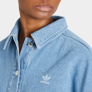 adidas Originals Women’s Denim Jacket / Clear Blue sold by JD Sports