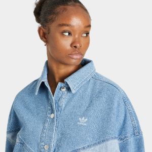 adidas Originals Women’s Denim Jacket / Clear Blue sold by JD Sports