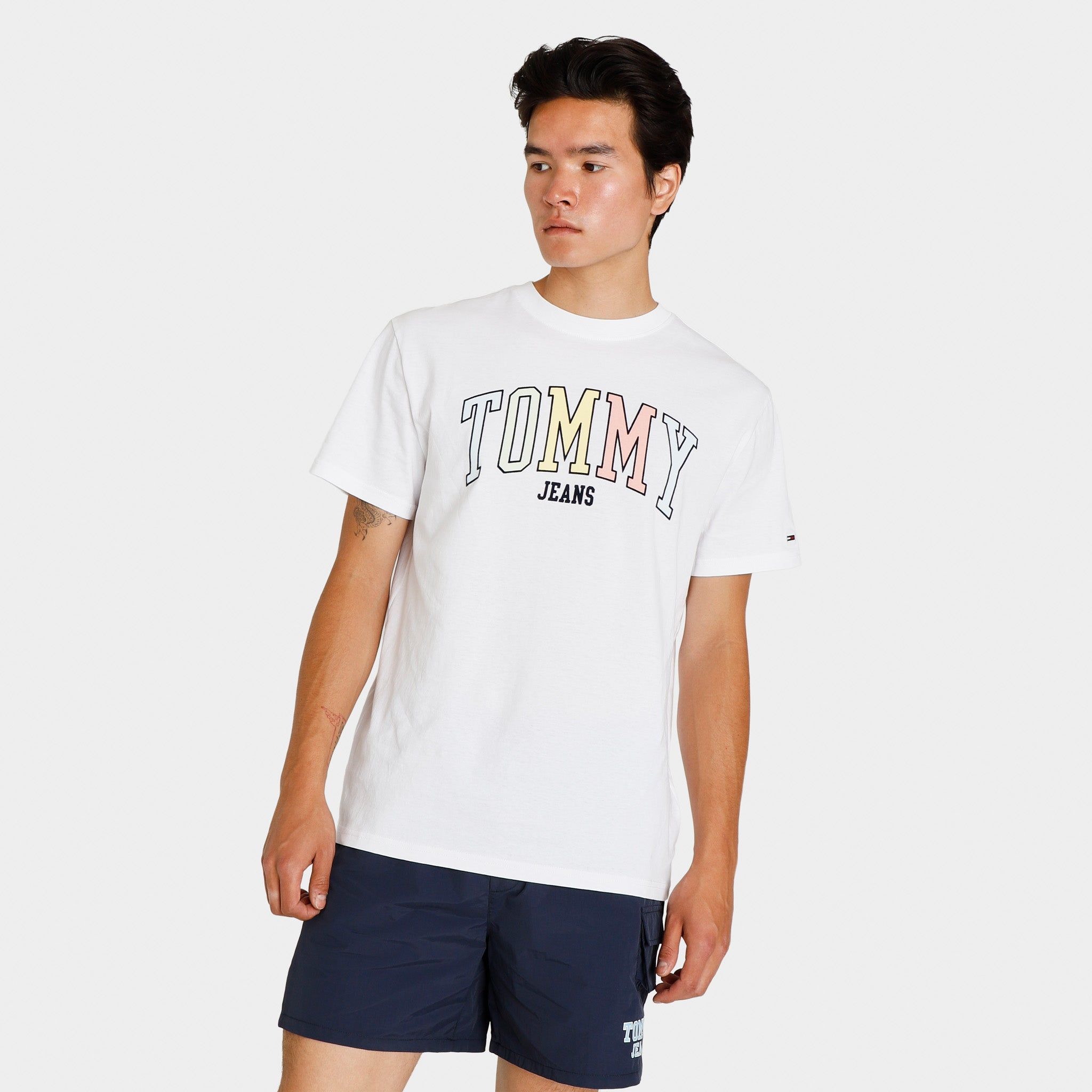 Tommy Jeans College Pop T-shirt / White sold by JD Sports