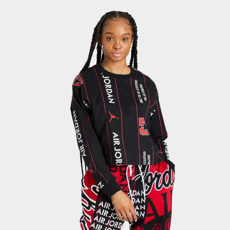 Jordan Women's Long Sleeve T-shirt / Black sold by JD Sports