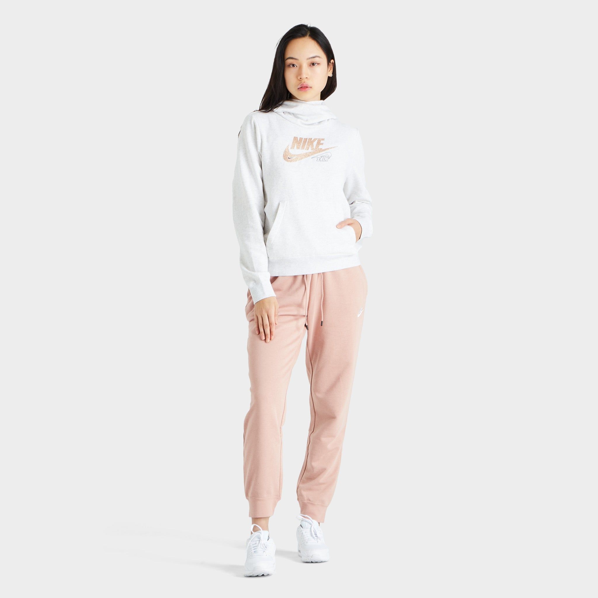 Nike Women's Sportswear Essential Fleece Pants Rose Whisper / White sold by JD Sports product image thumbnail 6
