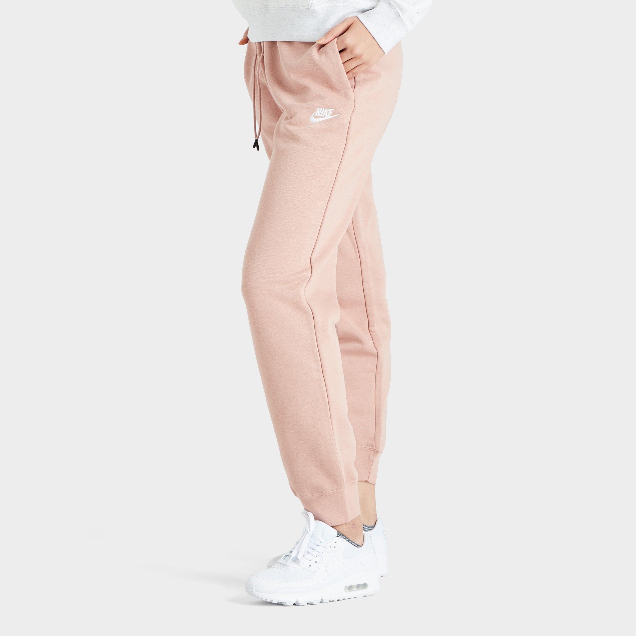 Nike Women's Sportswear Essential Fleece Pants Rose Whisper / White sold by JD Sports product image thumbnail 4