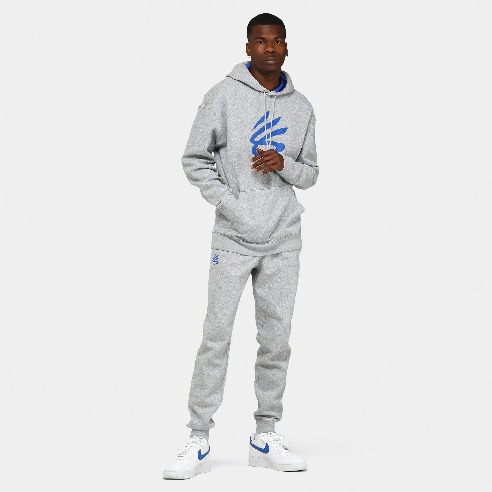 Under Armour Curry Splash Pullover Hoodie Mod Grey Full Heather / Team Heather sold by JD Sports product image thumbnail 5