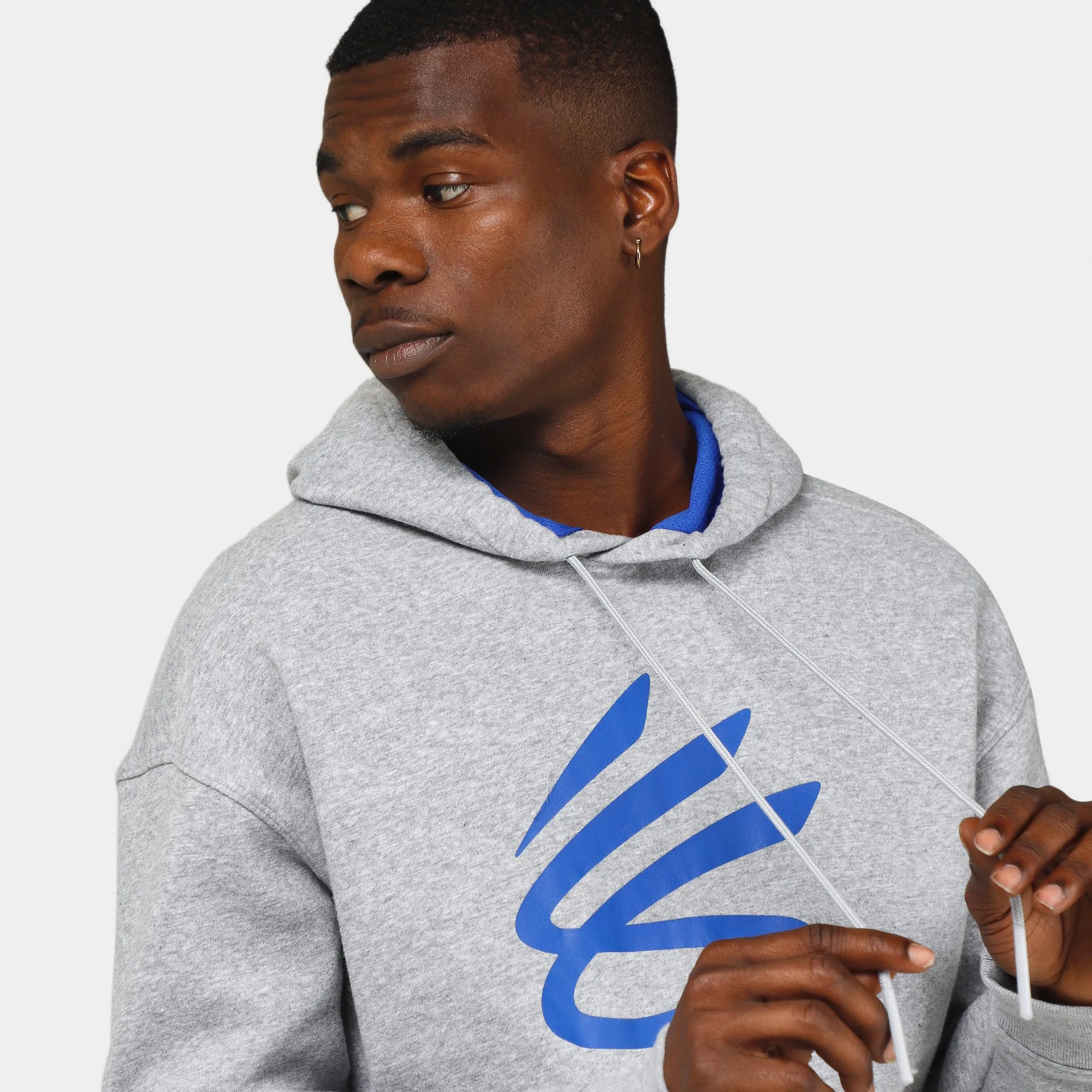 Under Armour Curry Splash Pullover Hoodie Mod Grey Full Heather / Team Heather sold by JD Sports product image thumbnail 3