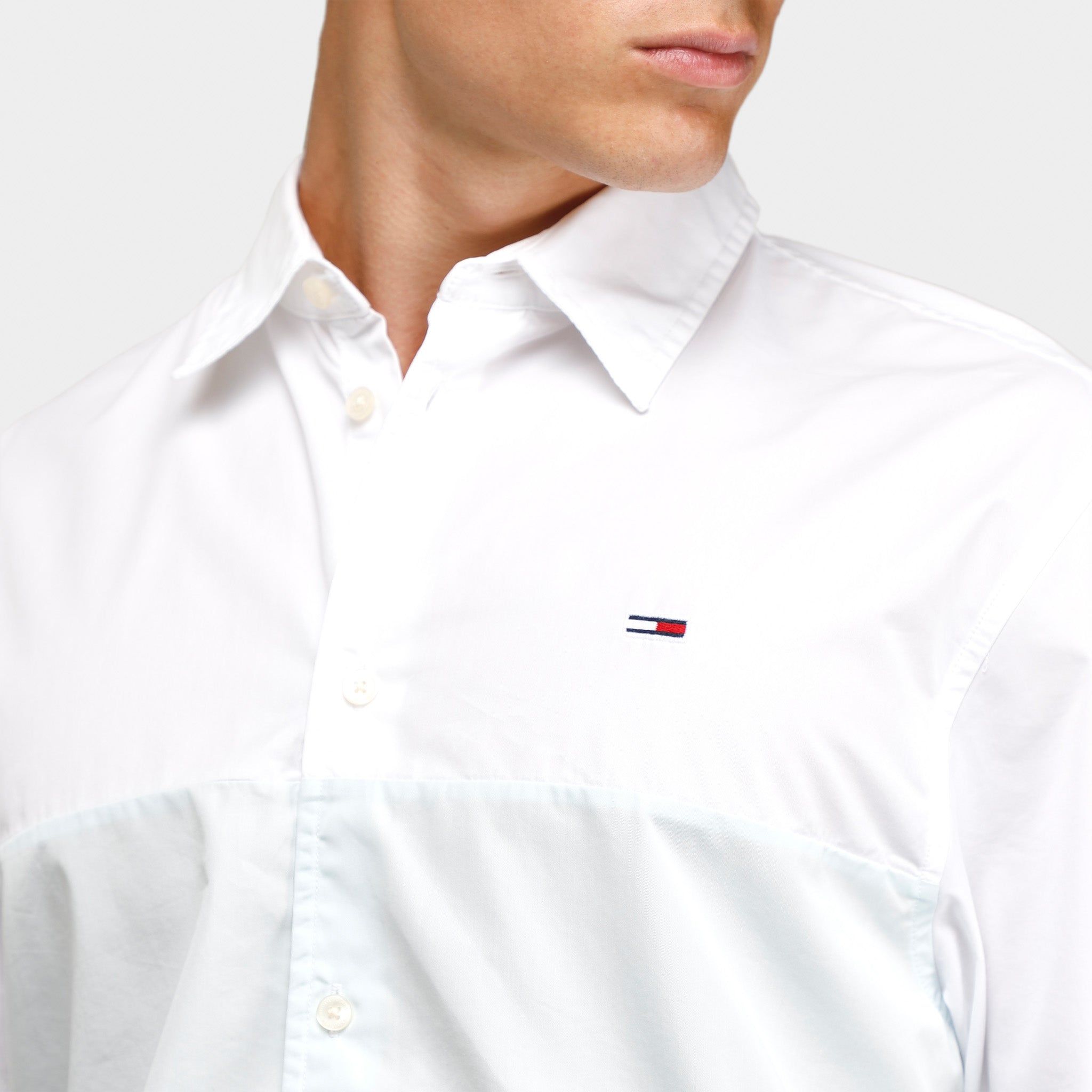 Tommy Jeans Colourblock Shirt White / Multi sold by JD Sports product image thumbnail 4
