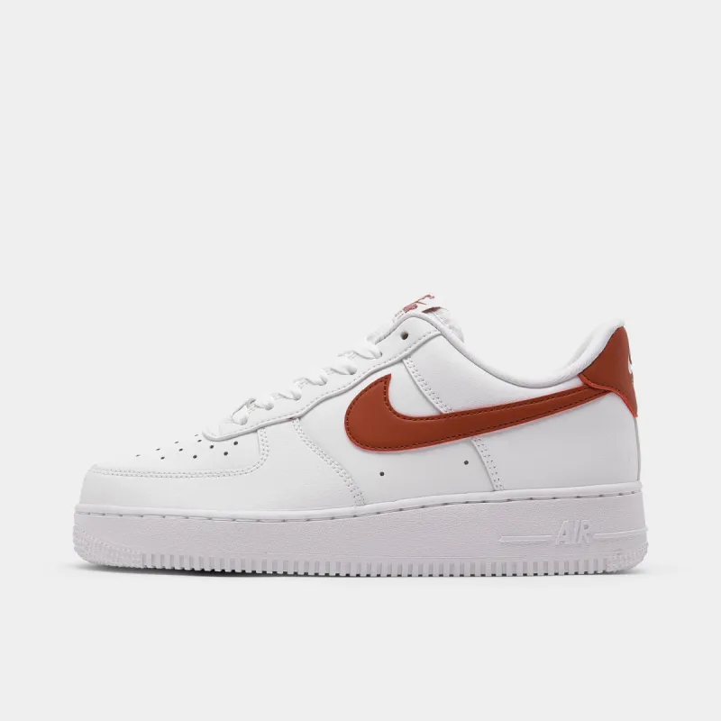 Nike Women's Air Force 1 '07 White / Rugged Orange sold by JD Sports