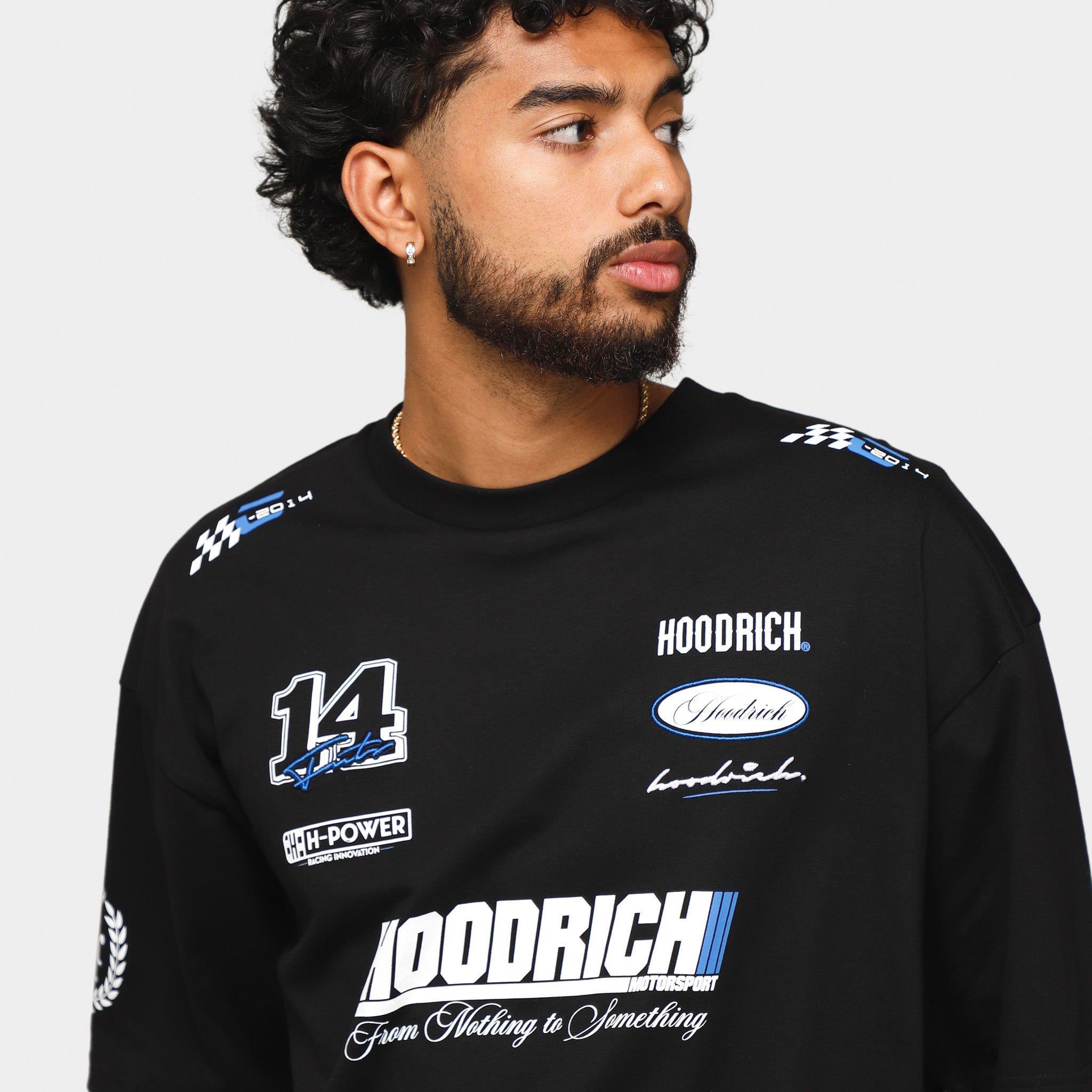 Hoodrich OG Racer T-shirt Black / White - Deja Blue sold by JD Sports product image thumbnail 2