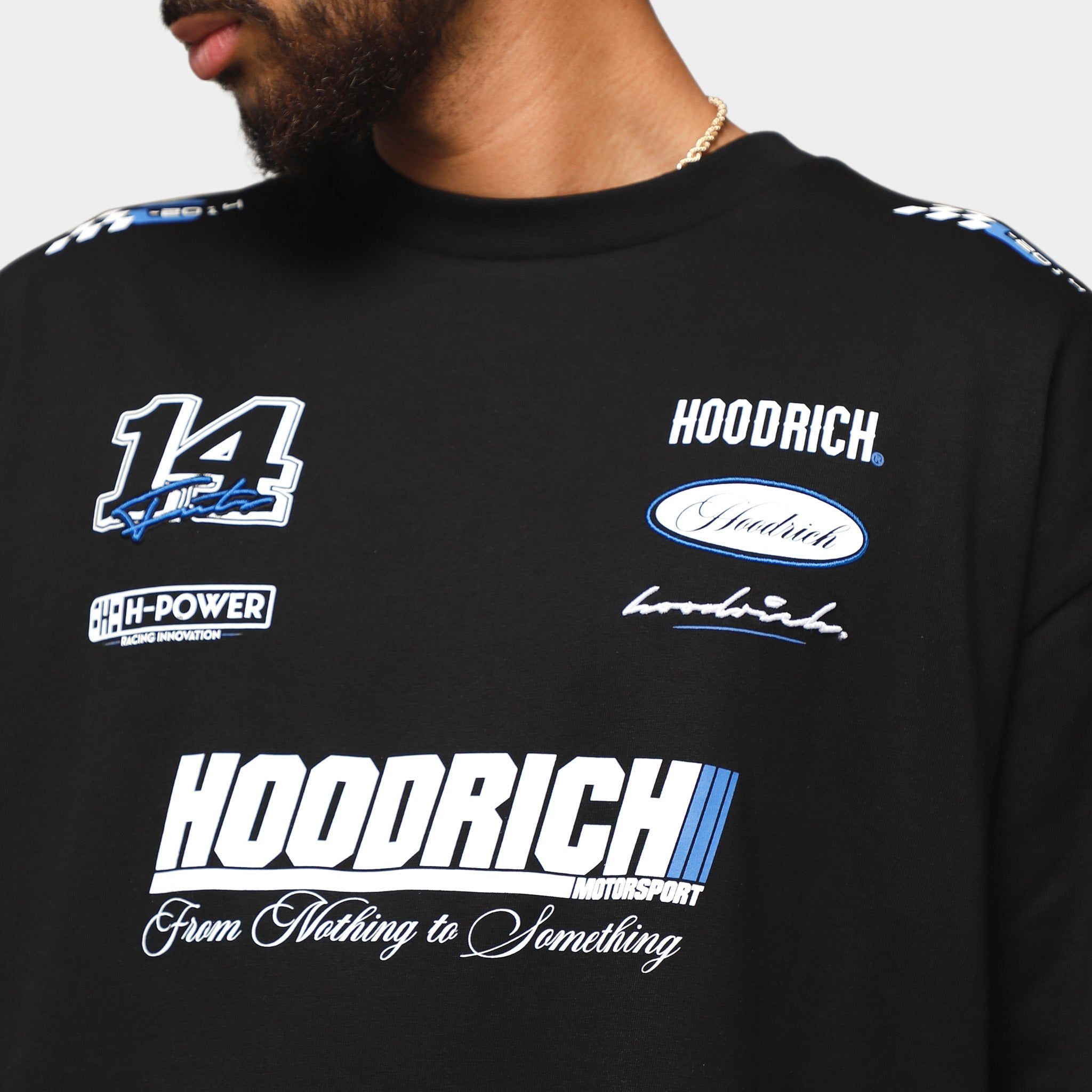 Hoodrich OG Racer T-shirt Black / White - Deja Blue sold by JD Sports product image thumbnail 4