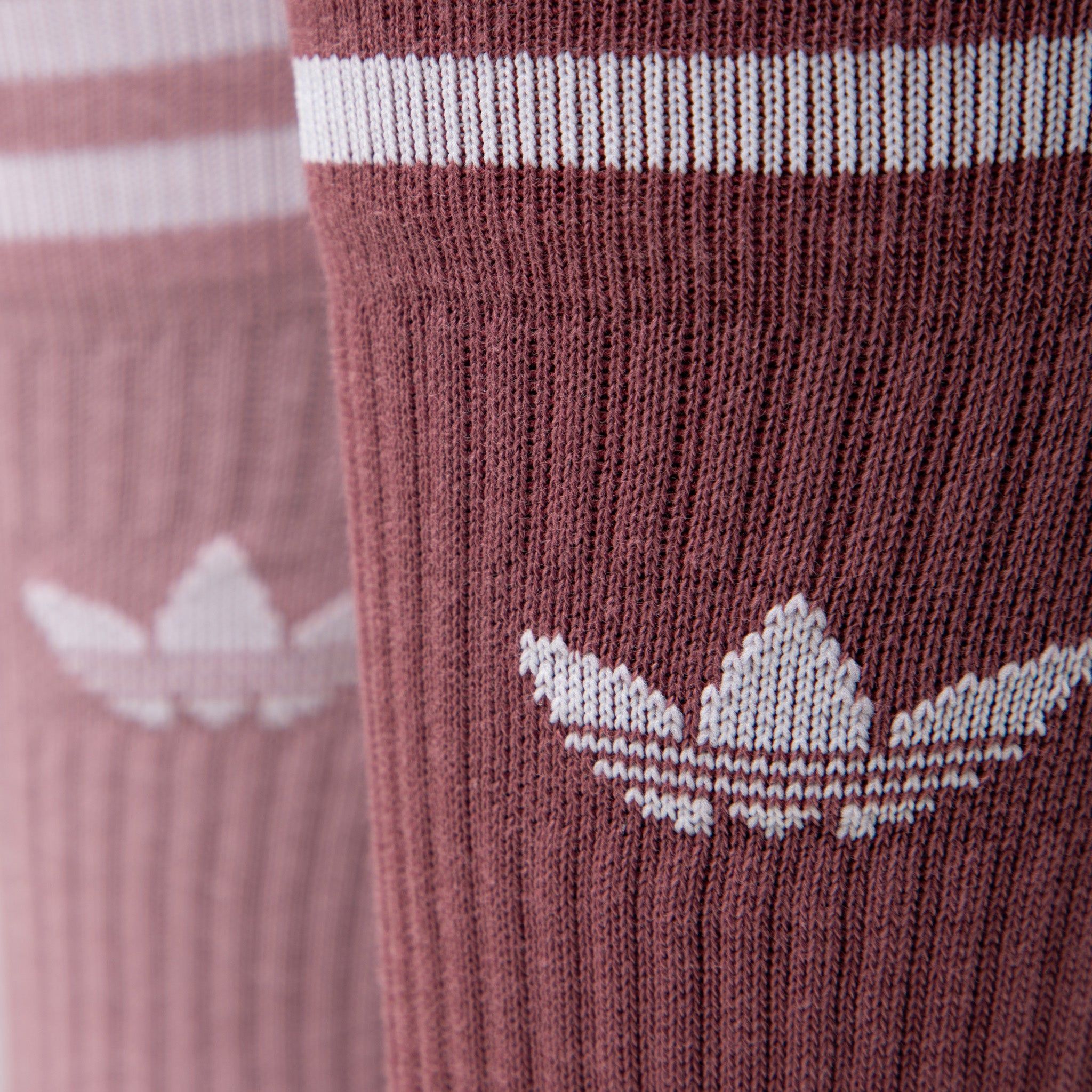 adidas Originals Women's Solid Crew Sock White / Magic Mauve - Quick Crimson sold by JD Sports product image thumbnail 4