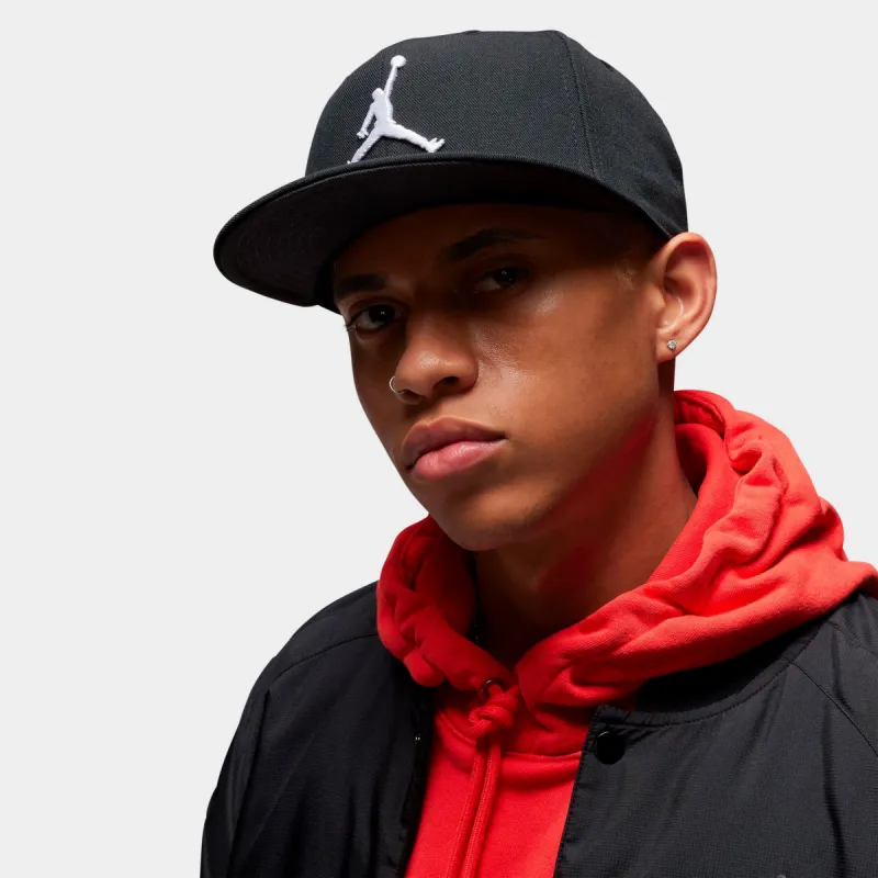 Jordan Pro Snapback Cap Black / Anthracite - White sold by JD Sports
