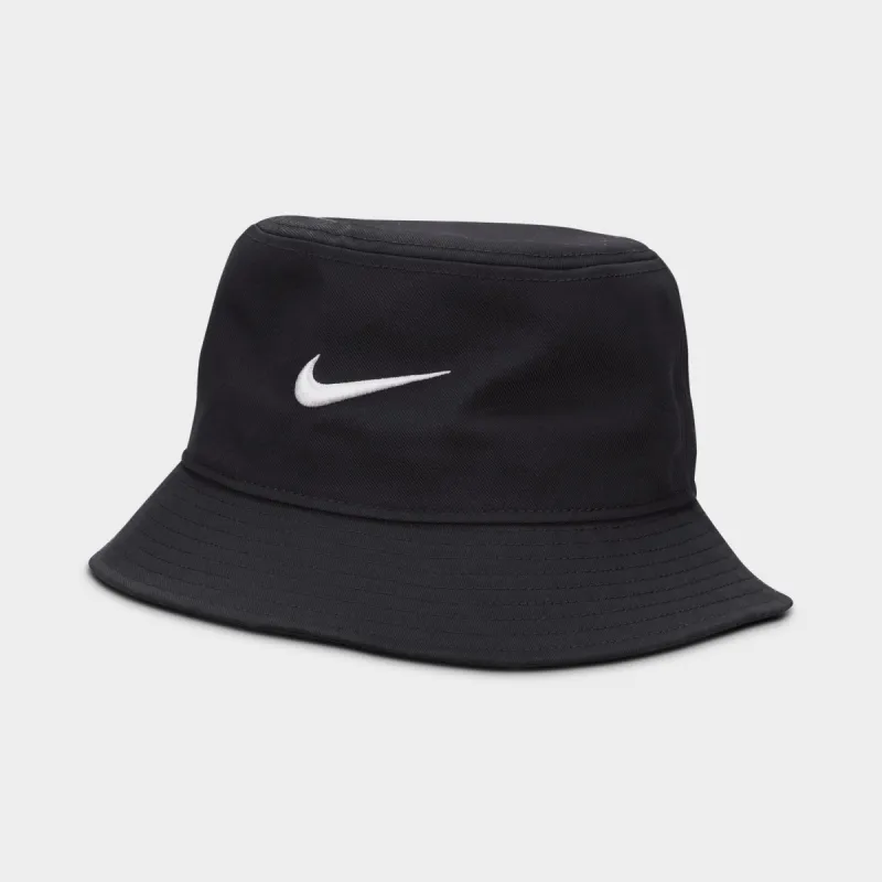 Nike Apex Swoosh Bucket Hat Black / White sold by JD Sports