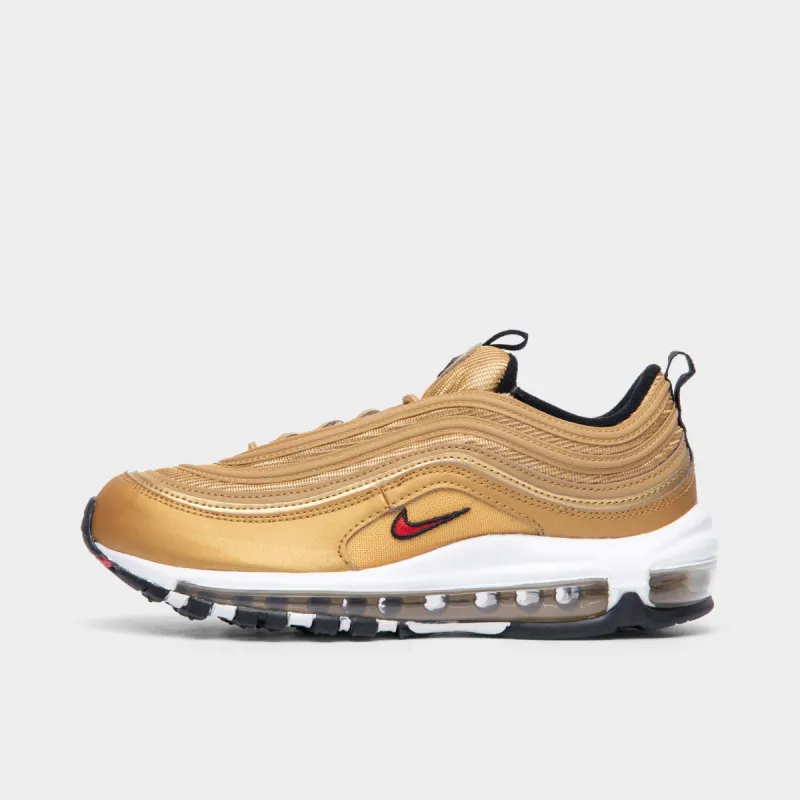 Nike Women's Air Max 97 OG Metallic Gold / Varsity Red - Black sold by JD Sports