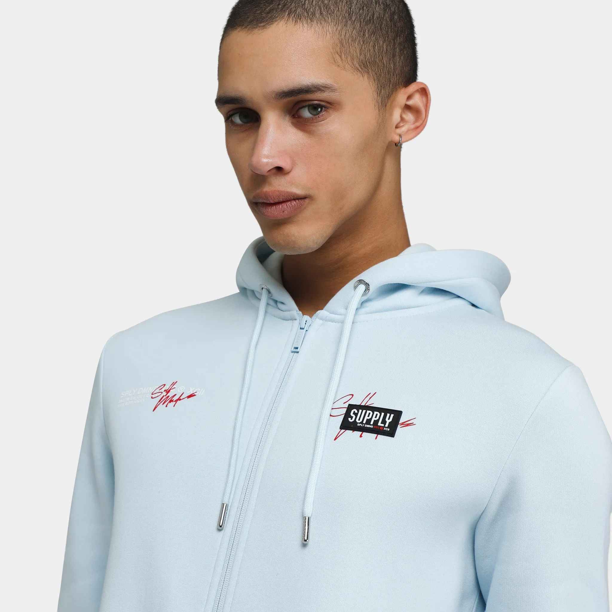 Supply & Demand Drone Full-Zip Hoodie / Icewater sold by JD Sports product image thumbnail 3
