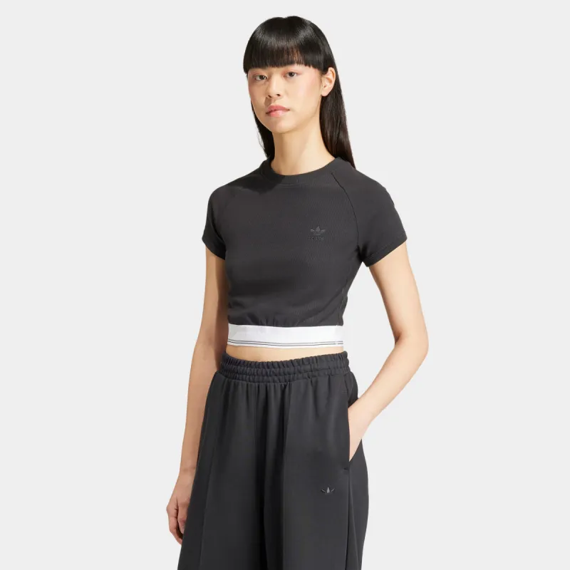 ★ adidas★ lip crop tee black II8057 Genuine Adidas Lip Crop Tea -Black / II8057 | eBay