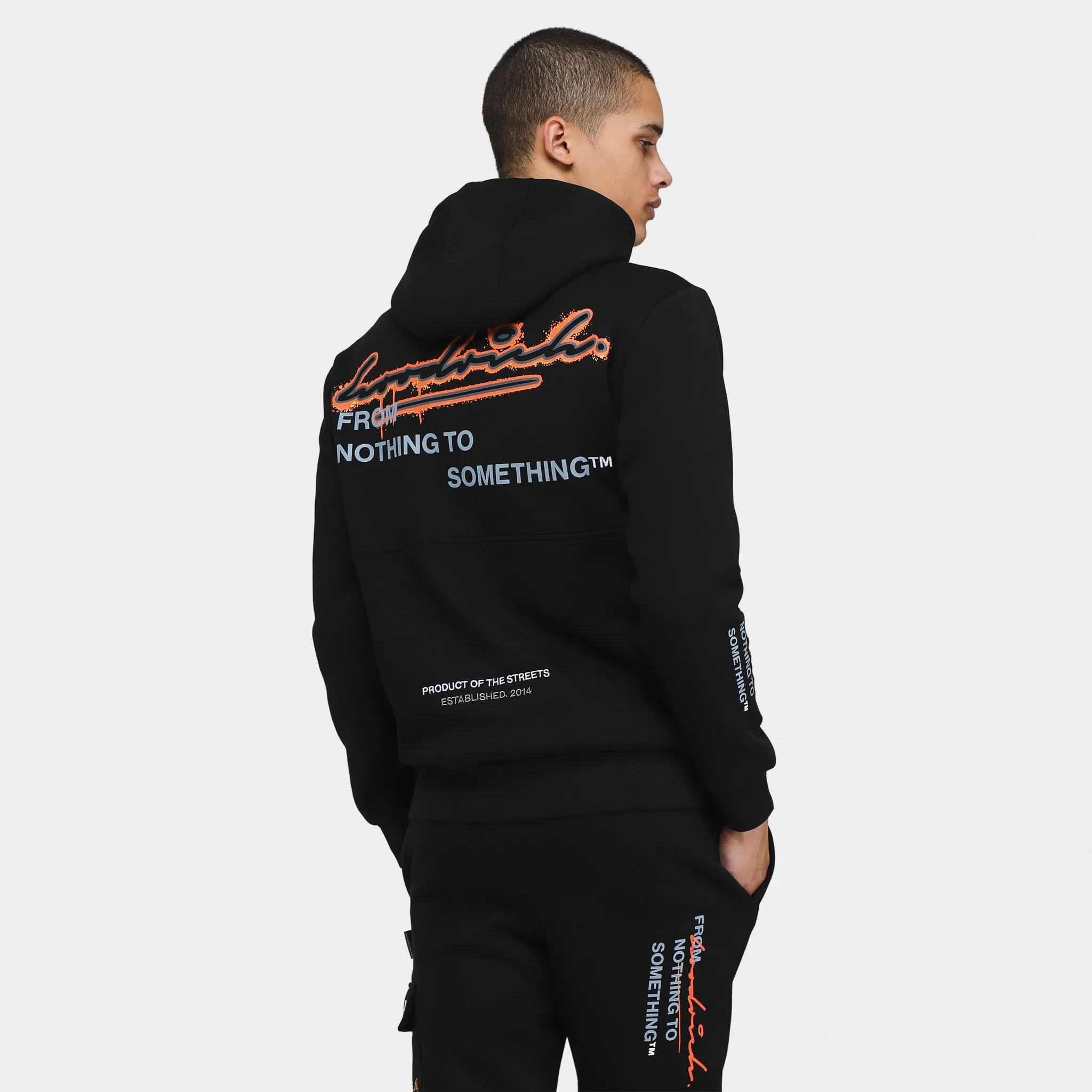 Hoodrich OG Splatter Pullover Hoodie Black / White - Flame sold by JD Sports product image thumbnail 2