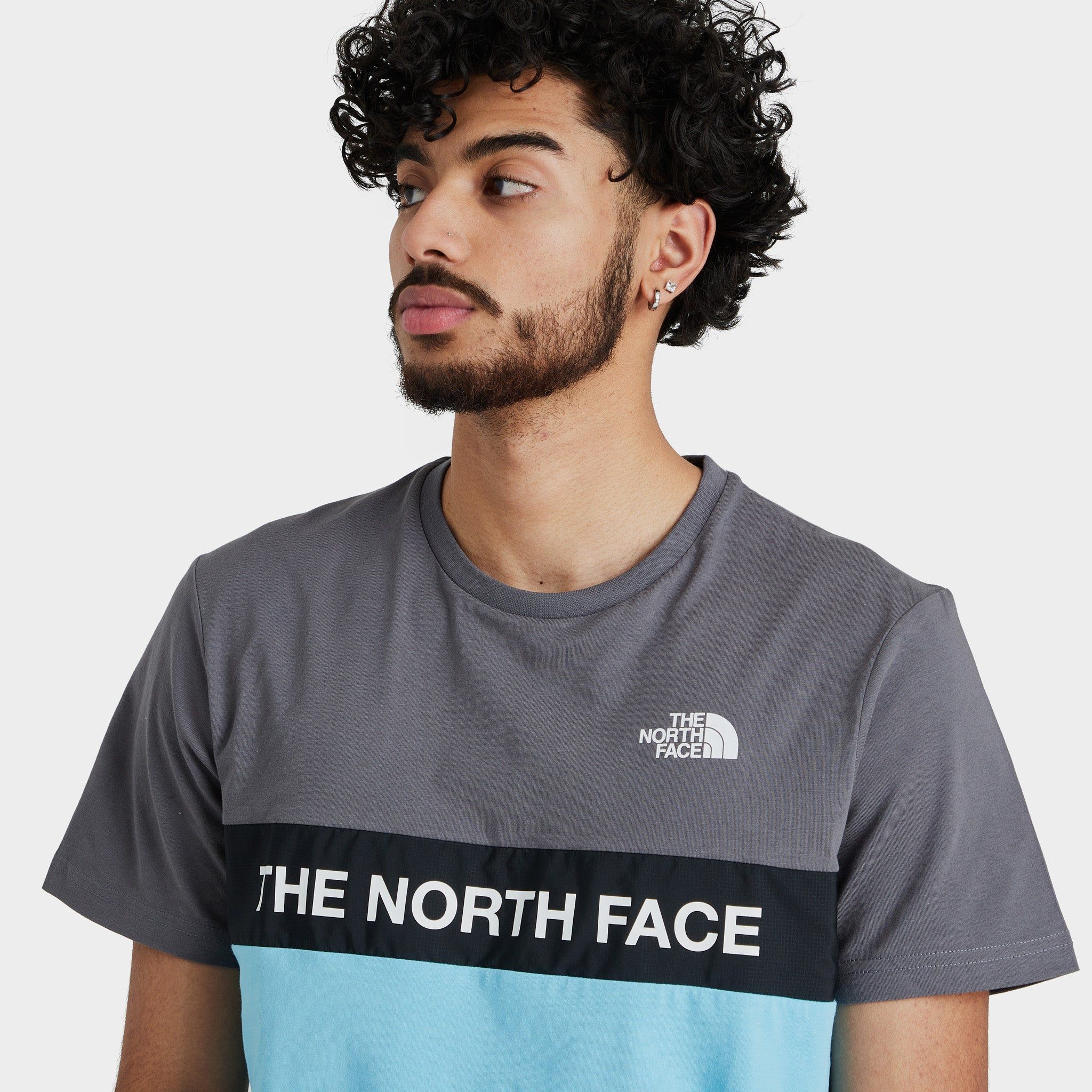 The North Face Color Block T-shirt Norse Blue / Vanadis Grey sold by JD Sports product image thumbnail 3
