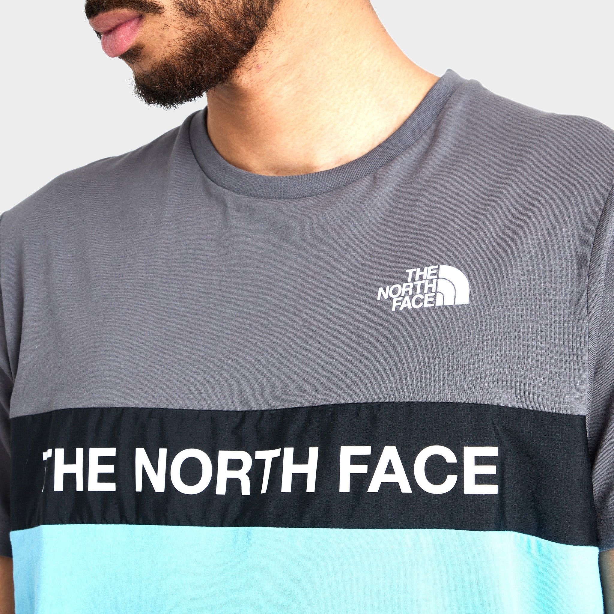 The North Face Color Block T-shirt Norse Blue / Vanadis Grey sold by JD Sports product image thumbnail 4