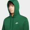 Nike Sportswear Club Fleece Pullover Hoodie Gorge Green / Gorge Green - White sold by JD Sports