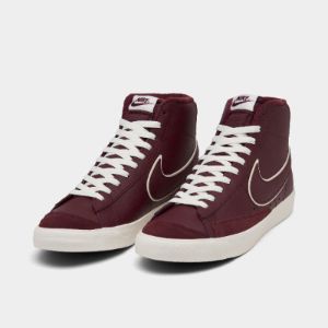 Nike Blazer Mid Premium ‘77 Premium Night Maroon / Night Maroon - Sail sold by JD Sports