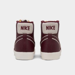 Nike Blazer Mid Premium ‘77 Premium Night Maroon / Night Maroon - Sail sold by JD Sports