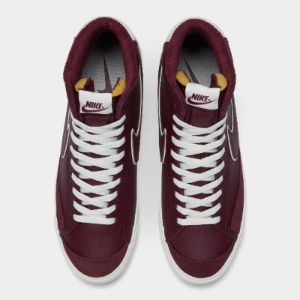 Nike Blazer Mid Premium ‘77 Premium Night Maroon / Night Maroon - Sail sold by JD Sports