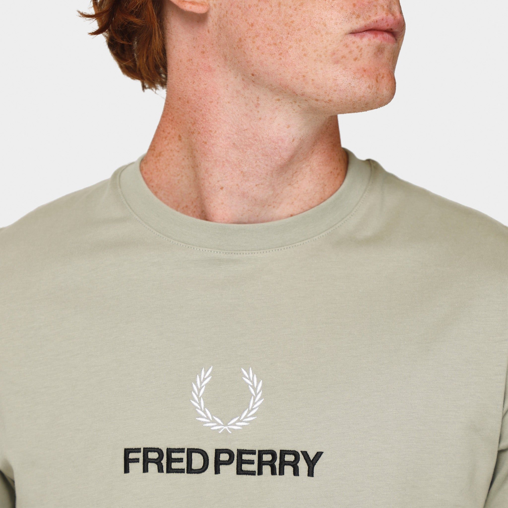 Fred Perry Embroidered T-shirt / Seagrass sold by JD Sports product image thumbnail 4