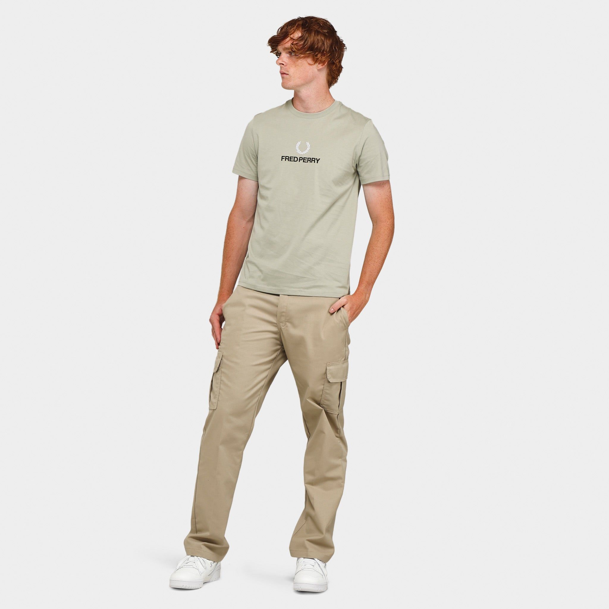 Fred Perry Embroidered T-shirt / Seagrass sold by JD Sports product image thumbnail 5