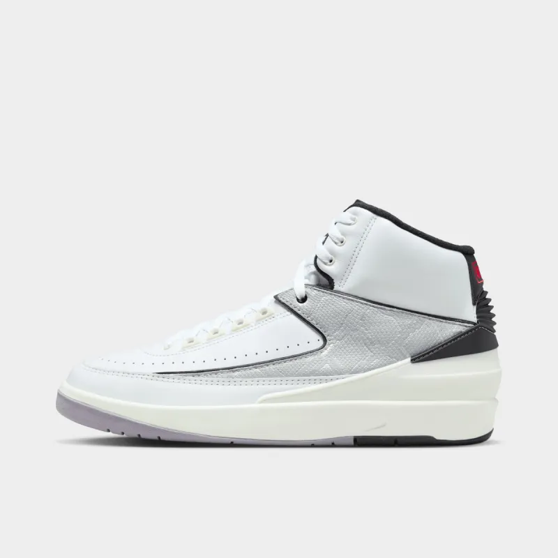 Jordan 2 Retro White / Fire Red - Black sold by JD Sports
